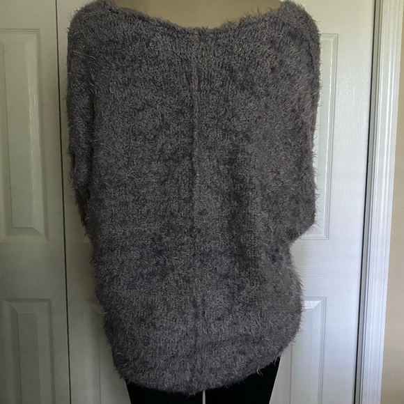 Free People women’s size small Icing Falling Star Pullover Purple Fuzzy Sweater - Picture 7 of 16